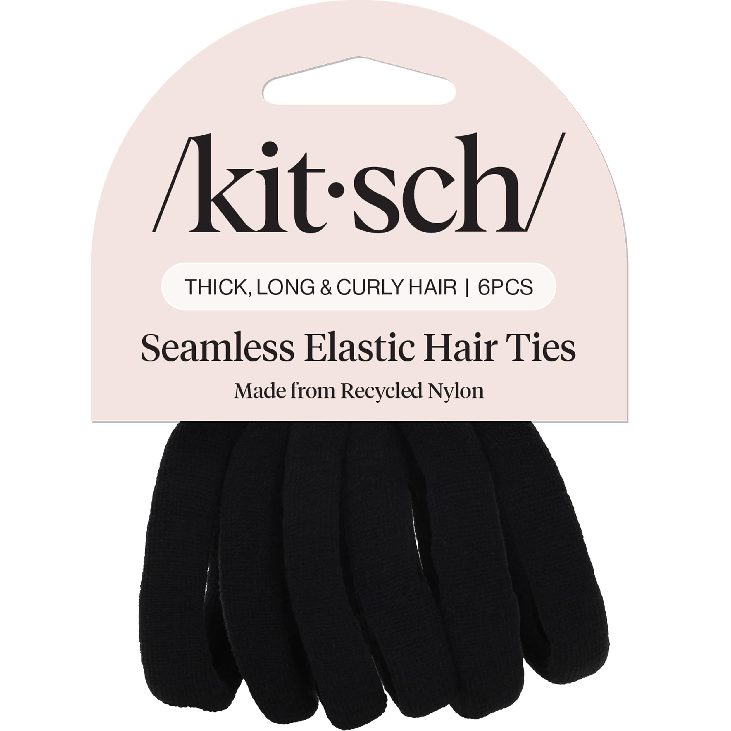 Amazon.com : Kitsch Nylon Hair Ties No Damage - Stretchable Hair